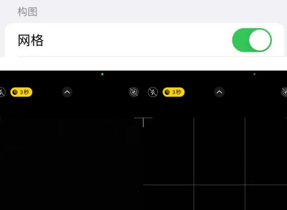 衡山苹果手机维修网点分享iPhone如何开启九宫格构图功能