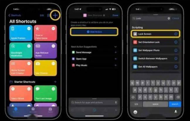 衡山苹果14锁屏维修店分享iPhone14升级iOS16.4后如何创建锁屏快捷方式 
